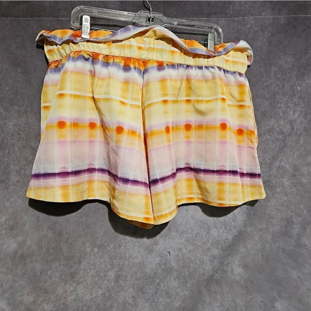 Women's Plaid High Waist Shorts XL‎